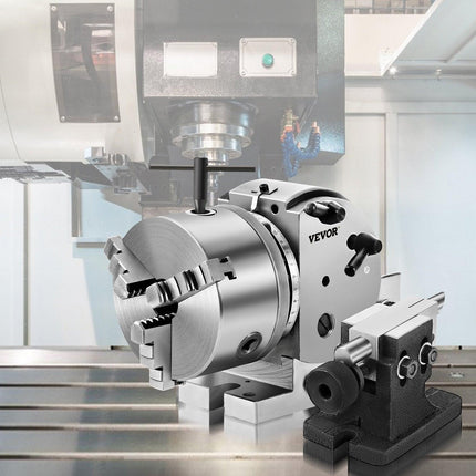 BS-0 Dividing Head 5 Inch, Precision Dividing Head Set with 5" 3-jaw Chuck & Tailstock Dividing Plates for Milling Machine.