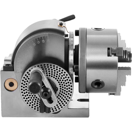 BS-0 Dividing Head 5 Inch, Precision Dividing Head Set with 5" 3-jaw Chuck & Tailstock Dividing Plates for Milling Machine.