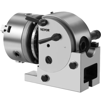 BS-0 Dividing Head 5 Inch, Precision Dividing Head Set with 5" 3-jaw Chuck & Tailstock Dividing Plates for Milling Machine.