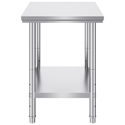Commercial Worktable & Workstation 24 x 30 x 32 Inch Stainless Steel Work Table Heavy Duty Commercial Food Prep Work Table for Home, Kitchen, Restaurant Metal Prep Table with Adjustable Feet.