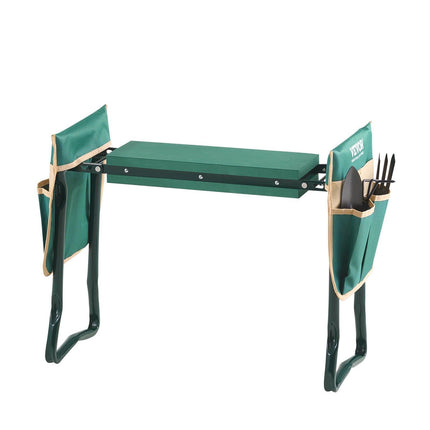 Garden Kneeler and Seat, 6 in Wide Kneeling Pad, Heavy Duty Garden Kneeling Stool, Folding Garden Seat with 2 Tool Bags, Relieve Knee & Back Pain, Portable Garden Bench for Women Grandparents.