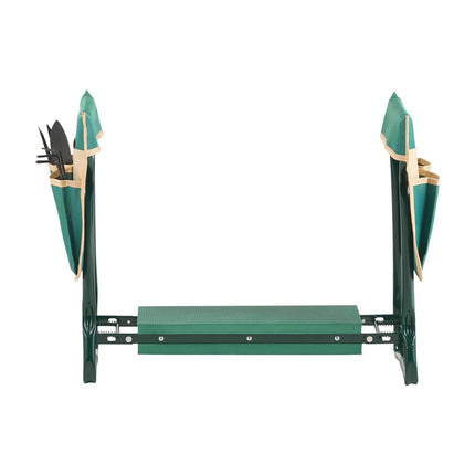 Garden Kneeler and Seat, 6 in Wide Kneeling Pad, Heavy Duty Garden Kneeling Stool, Folding Garden Seat with 2 Tool Bags, Relieve Knee & Back Pain, Portable Garden Bench for Women Grandparents.