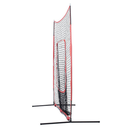 7x7 Baseball Softball Practice Net, Portable Baseball Training Net for Hitting Batting Catching Pitching, Backstop Baseball Equipment Training Aids with Carry Bag and Strike Zone.