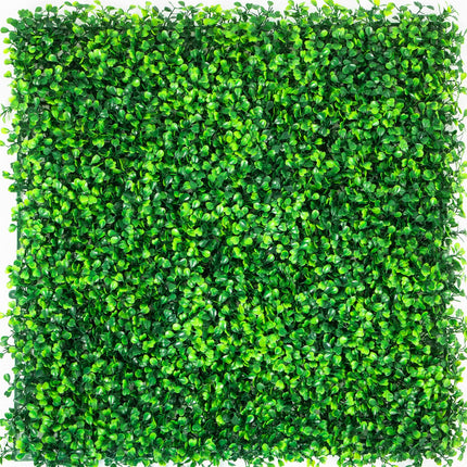 Artificial Boxwood Panels, 12 PCS 20"x20" Boxwood Hedge Wall Panels, PE Artificial Grass Backdrop Wall 1.6"", Privacy Hedge Screen for Decoration of Outdoor, Indoor, Garden, Fence, and Backyar.