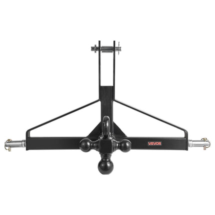 3 Point Trailer Hitch with 2 in Receiver, 3pt Quick Hitch Attachment, Heavy Duty Tractor Tow Drawbar Adapter, Compatible with Kubota, Mahindra, Ford, Yanmar, John Deere, Massey Ferguson.