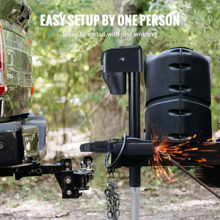 A-Frame Trailer Coupler, Fits 2-Inch Hitch Ball Size, 7000 lbs Towing Capacity, Heavy Duty Steel Coupler, Ideal for Towing Station Wagons, Pickup Trucks, SUVs, Campers, Black Coating Surface.