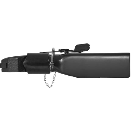 A-Frame Trailer Coupler, Fits 2-Inch Hitch Ball Size, 7000 lbs Towing Capacity, Heavy Duty Steel Coupler, Ideal for Towing Station Wagons, Pickup Trucks, SUVs, Campers, Black Coating Surface.