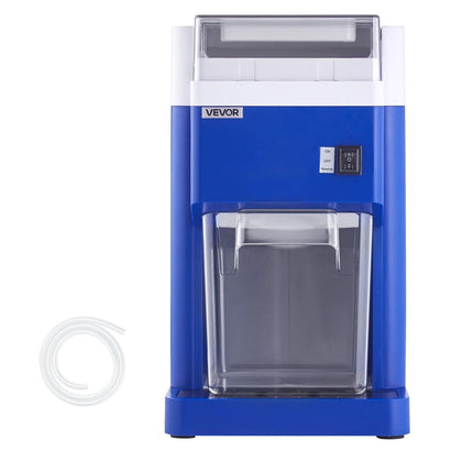 Commercial Ice Shaver Machine, 1.91QT /1.8L Large Electric Snow Cone Machine, Fine & Fluffy with 300W Motor, Stainless Steel Blades, Shaved Ice Maker for Dessert Shop Home Party Restaurant, Blue.