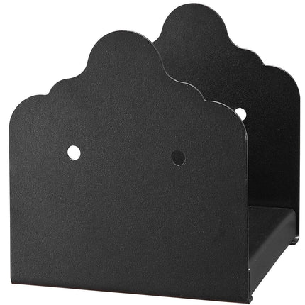 6x6 Post Base 2 Pcs, Inner Size 5.9x5.55 inch / 150x141 mm Post Brackets, Heavy Duty Carbon Steel Decking Posts, Wood Posts Brackets for Pavilion Deck Railing Support Deck Base Plate, Black.