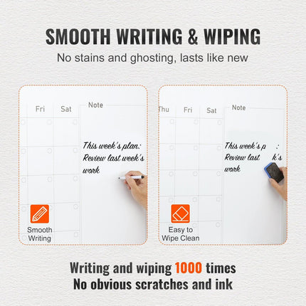Magnetic Whiteboard Dry Erase Board 36" x 24" Wall Mounted for Office.