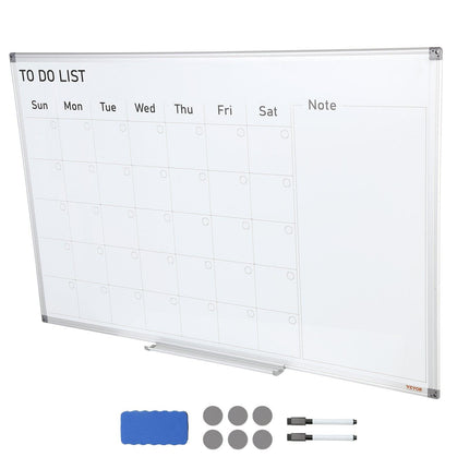 Magnetic Whiteboard Dry Erase Board 36" x 24" Wall Mounted for Office.