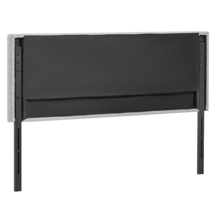 Headboard, Full Size Headboard with Adjustable Height, Comfortable Diamond Tufted for Full Size Bed, W 56.3 x H（35.6-47.4）inches, Ideal for Bedroom, Hotel, Homestay, Dormitory, Light Grey.