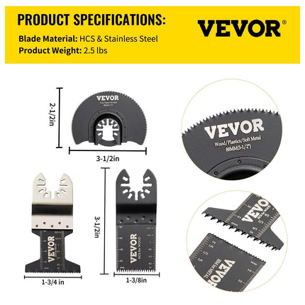 Oscillating Multi Tool Saw Blades Multi Tool Blades 50PCS for Wood Metal.