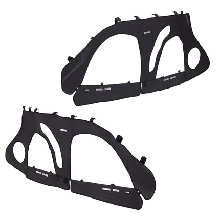 Cab Enclosure Upper Doors, Compatible with Polaris RZR PRO 2020-2024/Polaris RZR Turbo2022-2024, Soft Upper Doors, Upgraded Zipper UTV Soft Side Window Kit, Fit with Side Mirrors and Windshields.
