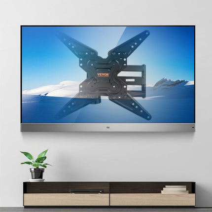 Full Motion TV Mount Fits for Most 26-55 inch TVs, Swivel Tilt Horizontal Adjustment TV Wall Mount Bracket with Articulating Arm, Max VESA 400x400mm , Holds up to 99 lbs.