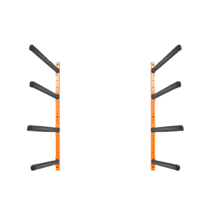 Wall Kayak Storage Rack, 4-Capacity Wall Mounted Kayak Holders for Kayak Canoe Paddle Board, Kayak Storage Hooks with Adjustable Padded Arms, 181.6 KG Load Kayak Hanger for Indoor Outdoor Garage.
