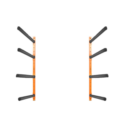 Wall Kayak Storage Rack, 4-Capacity Wall Mounted Kayak Holders for Kayak Canoe Paddle Board, Kayak Storage Hooks with Adjustable Padded Arms, 181.6 KG Load Kayak Hanger for Indoor Outdoor Garage.