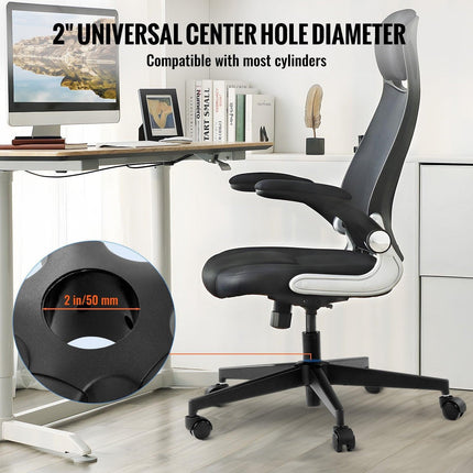Office Chair Base Replacement, 710 mm, 1134 kg Static Load Capacity, Heavy Duty Universal Computer Desk Chair Stool Base Part with Reinforced Metal Legs, Desk Chair Base Replacement Parts, Black.