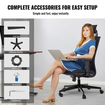 Office Chair Base Replacement, 710 mm, 1134 kg Static Load Capacity, Heavy Duty Universal Computer Desk Chair Stool Base Part with Reinforced Metal Legs, Desk Chair Base Replacement Parts, Black.