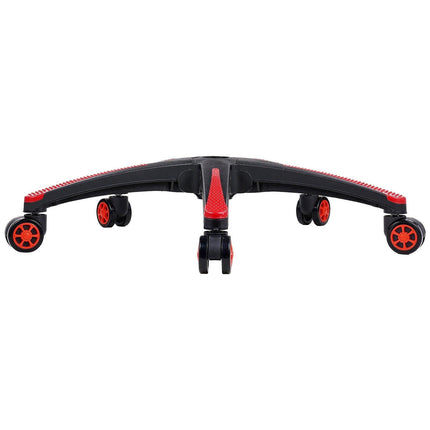 Office Chair Base Replacement, 710 mm, 1134 kg Static Load, Heavy Duty Universal Computer Desk Chair Stool Base Part with 5 Casters and Reinforced Legs, Desk Chair Base Replacement, Black + Red.