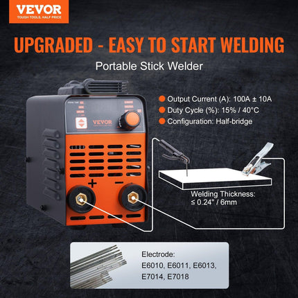 ARC Stick Welder 220V 140A Stick/Lift TIG 2-in-1 Welding Machine Hot Start.