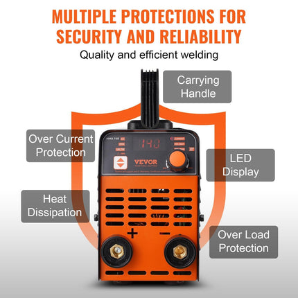 ARC Stick Welder 220V 140A Stick/Lift TIG 2-in-1 Welding Machine Hot Start.