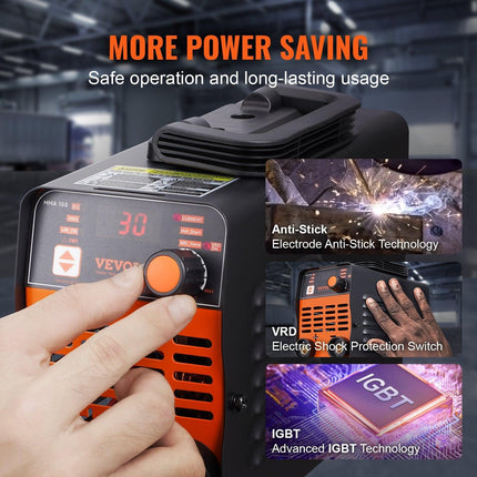 ARC Stick Welder 220V 120A 2-in-1 Lift TIG Welding Machine Hot Start.