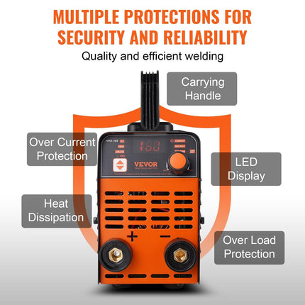 ARC Stick Welder 220V 120A 2-in-1 Lift TIG Welding Machine Hot Start.