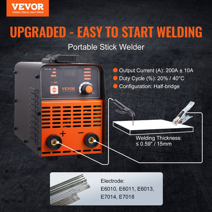 ARC Stick Welder 220V 160A 2in1 Lift TIG Welding Machine Hot Start.