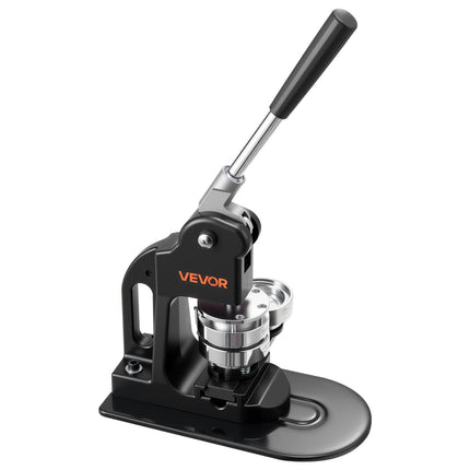 Button Maker Machine, 58 mm, Pin Maker Machine with 500pcs Button Parts, Circle Cutter, Hex Wrenches and Magic Book, Ergonomic Handle, for DIY Badges, Personalized Pins and Key Chains, Black.