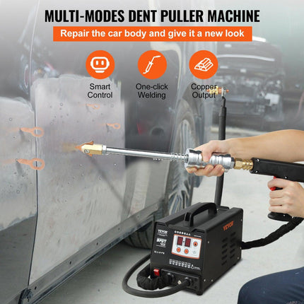 Stud Welder Dent Repair Kit, Spot Welding Machine with Slide Hammer Dent Puller, Professional Dent Removal Kit for Auto Body Dent Repair.