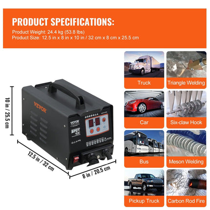 Stud Welder Dent Repair Kit, Spot Welding Machine with Slide Hammer Dent Puller, Professional Dent Removal Kit for Auto Body Dent Repair.