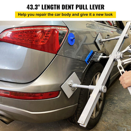 Dent Pull Lever Bar Kit Fit for Both Aluminum and Steel Dent Pulling (43INCH/1100MM).