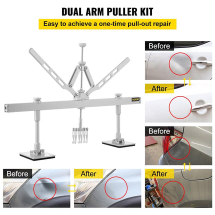 Dent Pull Lever Bar Kit Fit for Both Aluminum and Steel Dent Pulling (43INCH/1100MM).