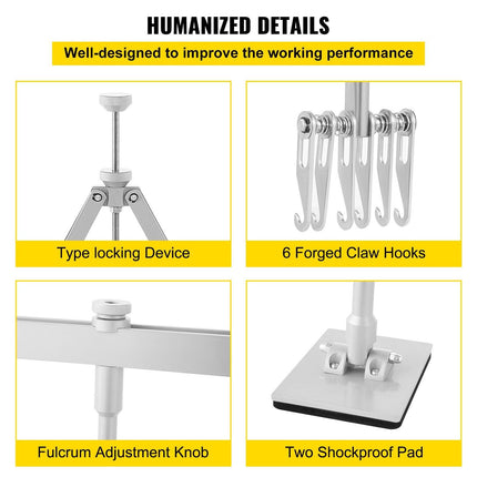 Dent Pull Lever Bar Kit Fit for Both Aluminum and Steel Dent Pulling (43INCH/1100MM).