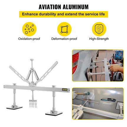 Dent Pull Lever Bar Kit Fit for Both Aluminum and Steel Dent Pulling (43INCH/1100MM).