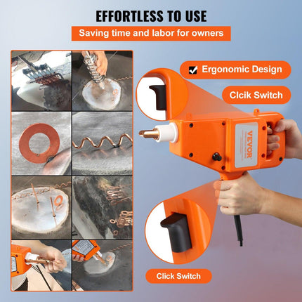 Stud Welder Kit, 1600A Stud Welder Dent Repair Kit, 800VA Spot Welder Stud, 220V Stud Gun Dent Puller Kit with Complete Accessories, Dent Welder Repair for Auto Body Repairing.