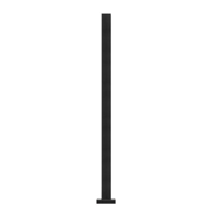 Glass Clamp, 41.34" Height Glass Railing Bracket for 0.39 "-0.47 " Thickness Tempered Glass, 304 Stainless Steel Glass Mounting Clamp, Glass Shelf Bracket for Balcony, Garden, Deck, Stair, Black.
