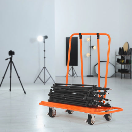 Drywall Cart, 3000 LBS Panel Dolly Cart with 45.28" x 21.8" Deck and 5" Swivel Wheels, Heavy-Duty Drywall Sheet Cart, Handling Wall Panel, Sheetrock, Lumber, for Garage, Home, Warehouse.