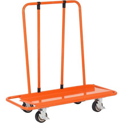 Drywall Cart, 3000 LBS Panel Dolly Cart with 45.28" x 21.8" Deck and 5" Swivel Wheels, Heavy-Duty Drywall Sheet Cart, Handling Wall Panel, Sheetrock, Lumber, for Garage, Home, Warehouse.