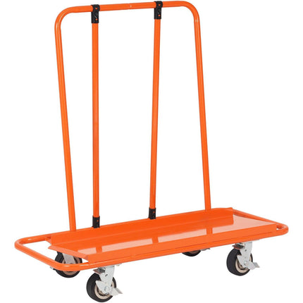 Drywall Cart, 3000 LBS Panel Dolly Cart with 45.28" x 21.8" Deck and 5" Swivel Wheels, Heavy-Duty Drywall Sheet Cart, Handling Wall Panel, Sheetrock, Lumber, for Garage, Home, Warehouse.