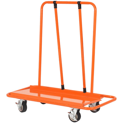 Drywall Cart, 3000 LBS Panel Dolly Cart with 45.28" x 21.8" Deck and 5" Swivel Wheels, Heavy-Duty Drywall Sheet Cart, Handling Wall Panel, Sheetrock, Lumber, for Garage, Home, Warehouse.