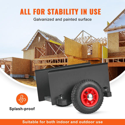 Panel Dolly, 600LBS Capacity Slab Dolly, Heavy-duty Drywall Mover with 8" Pneumatic Wheels, Adjustable Clamp Panel Cart for Drywall Sheet, Material Handling, All Terrain Moving Cart.