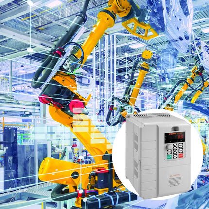 VFD 10HP, 7.5KW, 34A, 1 Phase 220V-240V Input to 3 Phase 220V-240V Output Variable Frequency Drive, 0-400Hz VFD for AC Motor Speed Control.