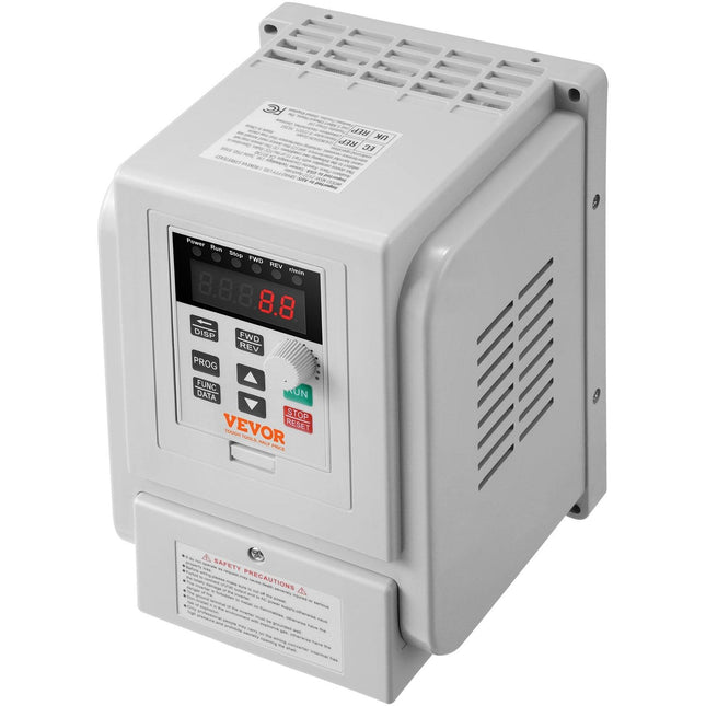 VFD 5HP, 4KW, 18A, 1 Phase 220V-240V Input to 3 Phase 220V-240V Output Variable Frequency Drive, 0-400Hz VFD for AC Motor Speed Control.