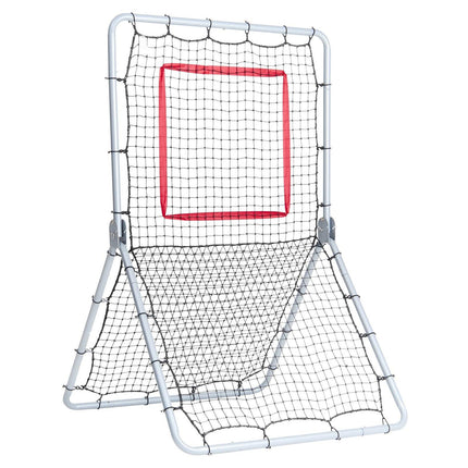Baseball And Softball Rebounder Net, 3.5 x 6 ft PitchBack Baseball Pitching Nest, Softball Pitchback Net, Fielding Trainer, Bounce Back Net for Fielding/Throwing Practice, 5 Adjustable Angles.