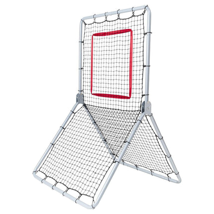 Baseball And Softball Rebounder Net, 3.5 x 6 ft PitchBack Baseball Pitching Nest, Softball Pitchback Net, Fielding Trainer, Bounce Back Net for Fielding/Throwing Practice, 5 Adjustable Angles.