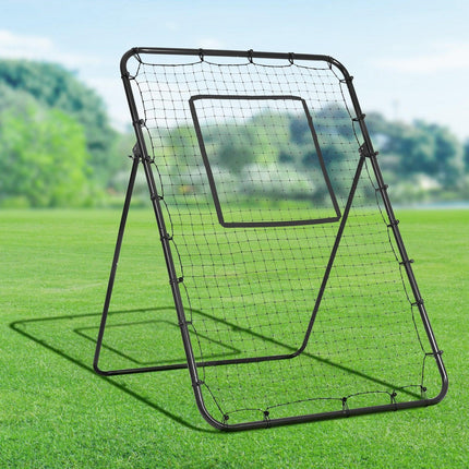 Baseball And Softball Rebounder Net, 4 x 6 Feet PitchBack Baseball Nest for Pitching and Fielding Training, Pitch Return Trainer Rebound Net with Pitching Target, 4 Adjustable Angles.