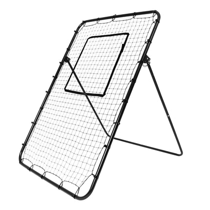 Baseball And Softball Rebounder Net, 4 x 6 Feet PitchBack Baseball Nest for Pitching and Fielding Training, Pitch Return Trainer Rebound Net with Pitching Target, 4 Adjustable Angles.