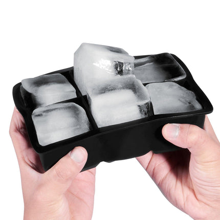Ice Cube Trays (Set of 2), 2-in-1 Combo with Silicone Sphere Ice Ball Maker & Large Square Ice Cube Maker with Lid, Reusable Easy Release BPA Free Ice Tray Set for Whiskey Cocktails Bourbon.